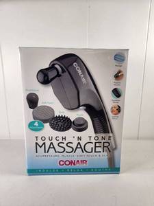 lot 97 image: Conair Touch N Tone Massager with 4 Attachments Works
