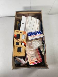 lot 137 image: Lot of Vintage Sewing Supplies Needles Thread Fasteners Embroidery Tools
