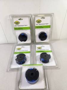 lot 199 image: Expert Gardener .065 Replacement Spool for Electric String Trimmer, Lot of 5