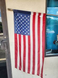 lot 258 image: Valley Force Perma-Nyl American Flag with Pole