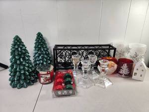 lot 336 image: Holiday Decor Lot Trees And More