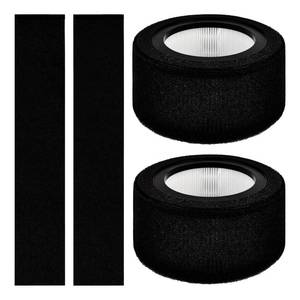 lot 1712 image: CHAMONNY EE-5067 Filter Replacement, Compatible with Crane EE-5067 Air Purifier, True HEPA Filter and Activated Carbon Filters, Part# HS-1944, 2 Pack - Retail $25