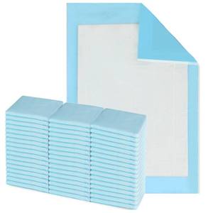 lot 1729 image: HALYARD Premium Disposable Underpads, 17 x 24 Inches Chux Pads - Light Blue, Pack of 50 - Incontinence Bed Pads for Adults with Airlaid Core for Moisture and Odor Control - Retail $20