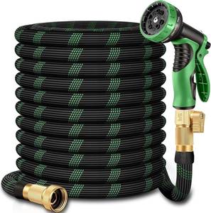 100 ft Garden Hose,2026 New Improved Lightweight All-Weather Water Hoses, Ultra Durable and Flexible Garden Hose with 10-Function Spray Nozzle, Leak-Free Connections Garden Hose for Yard, Lawn,Outdoor - Retail: $69