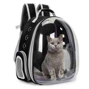 lot 1798 image: Cat Bubble Backpack Carrier for Small Medium Dogs Cats Carrying Bag, Airline Approved Pet Travel Carrying Bag Dog Hiking Walking Outdoor Backpack (Black) - Retail $29