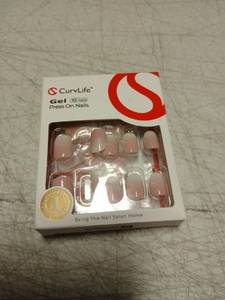 lot 7442 image: CurvLife Gel Press On Nails 32 Nails