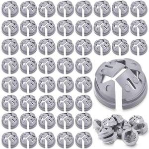 lot 7444 image: Sintuff 8 Pcs 38 in. - 12 in. Push in Cable Connector Bulk Non Metallic Nm Cable Connector Button Junction Box Gray Electrical Conduit Fittings Fits for 12 Inch Knockouts - Retail $8