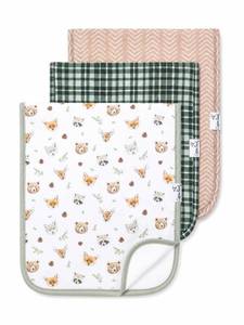 lot 7500 image: Copper Pearl Premium Baby Burp Cloths - 3-Pack Large Cotton Burp Cloths, Extra Soft Spit Up Rags with 3 Absorbent Layers, Perfect for Baby Boy and Baby Girl Gifts - Retail $23