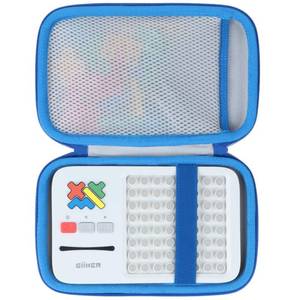 lot 13629 image: Lebakort Storage Case Compatible with GiiKER Super Blocks Pattern Matching Puzzle Original 1000 Challenges Brain Teaser (Off White  Blue Case) - Retail $15