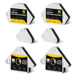 lot 13671 image: Welding Magnets Small Set,6 Pieces Welding Magnetic and Clamps Holder 25LB & 10LB,2Pcs Arrow,2Pcs Hexagon,2Pcs Mini,Power Welding Accessories and Tools,Welding for Car,Angle Magnets for Welding - Retail $17