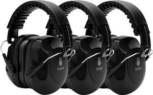 lot 15374 image: Floriogra 3 Pack Noise Reduction Ear Protection, Hearing Protection Ear muffs SNR 34dB Noise Cancelling Headphones for Adults Kids Autism, Sound Proof Earmuffs for MowingConstructionWork - Retail $25