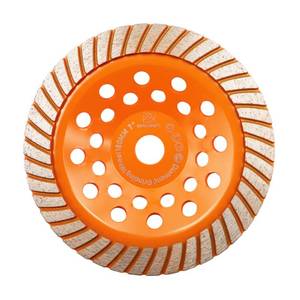 lot 15378 image: Concrete Diamond Turbo Grinding Cup Wheel,BRSCHNITT 7 inch Diamond Turbo Row Cutting Wheel for GrindingPolishingCleaning Surface Grinding Granite,Concrete,Stone,Cement,Marble,Rock - Retail $34