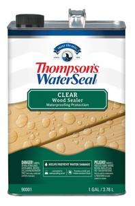 lot 62778 image: Thompsons WaterSeal Clear Wood Sealer, Clear, 1 Gallon - Retail $20
