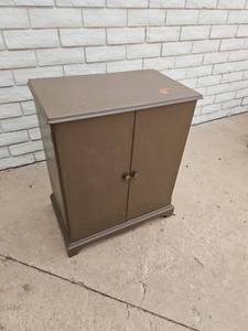 lot 15 image: Two-Door Storage Cabinet with Shelves 32 inches