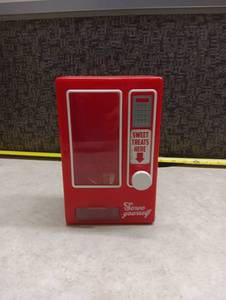 lot 442 image: Red Candy Vending Machine Serve Yourself Sweet Treats Here