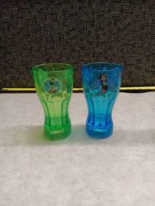 lot 449 image: Disney Frozen 2 Drinking Glasses Set of 2 Olaf Anna Elsa