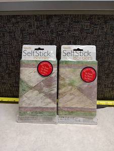 lot 457 image: Sunworthy SelfStick Borders 5 Yards 6.87 Inches Self-Adhesive Removable 2-Pack