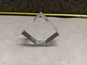 lot 458 image: Australian 20 Cent Coin Acrylic Paperweight Hexagonal