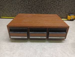 lot 475 image: MusicSafe 3-Drawer Cassette Storage Box with Country Music Cassette Tapes
