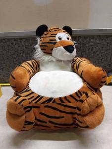 lot 517 image: Tiger Plush Stuffed Animal Toy Orange Black Stripes White Belly