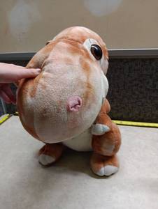 lot 520 image: Dinosaur Brown White Plush