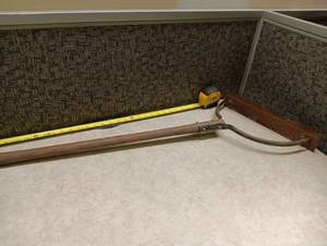 lot 581 image: Weed Grass TrimmerSling BladeSickle Wacker - Approximately 27 inches