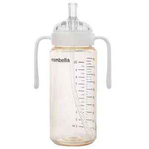 lot 17585 image: 2 in 1 Baby Bottles n Straw Cup with Handle, Mombella Classic PPSU Baby Bottle & Sippy Cup, Toddler Water Bottle, Soft Silicone Fast Flow Nipple, BPA Free Transition Cup for 6 Months, 10oz, Ivory - Retail $24