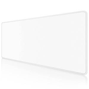 lot 17645 image: Dapesuom Large Mouse Pad, Extended Gaming Mouse Mat with Stitched Edges, Waterproof Full Size Desk Mats with Non-Slip Base, Computer Big Desktop Keyboard Pad for Laptop, Office, 23.6 x 11.8 in, White - Retail $10