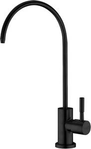lot 17657 image: Drinking Water Faucet, SUS 304 Kitchen Water Filter Fits Most Reverse Osmosis Systems with Black, Built in Ceramic Cartridge Kitchen Bar Sink Drinking Water Purifier Faucet - Retail $20