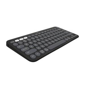 lot 17673 image: Logitech Pebble Keys 2 K380s, Multi-Device Bluetooth Wireless Keyboard with Customizable Shortcuts, Slim and Portable, Easy-Switch for Windows, macOS, iPadOS, Android, Chrome OS - Tonal Graphite - Retail $28
