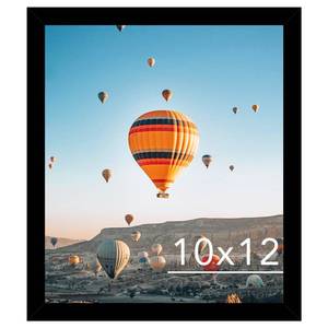 lot 17710 image: JCJMY 10x12 Picture Frame Black for Wall Hanging, Wall Mounting Horizontally or Vertically, 10 x 12 Wall Gallery Poster Photo Frame with Shatter Resistant Plexiglass, Black - Retail $6