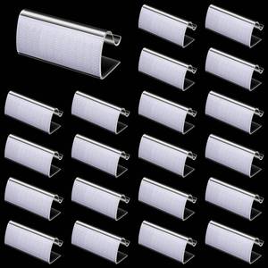 lot 17735 image: 24 Pieces Table Skirting Clips Clear Tablecloth Clips for Indoor Outdoor Events Wedding Meeting Party Picnic Banquet - Retail $15