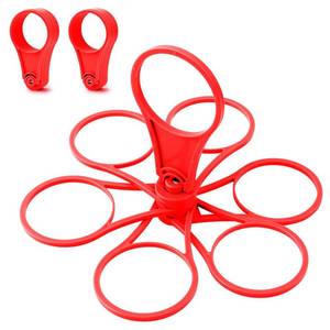 lot 17759 image: 2 Pack Fold Away 6-Cup CarrierCaddy  Take-Out Coffee, Soft Drinks, Pints, Beer  Sturdy and Reusable for Festivals, Sports, and Gigs  Pocket-Sized Convenience (Red 2-Pack) - Retail $10