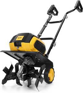 lot 8402 image: $160 20V Dewalt Battery Compatible 40V Tiller, 14.2in Rototiller