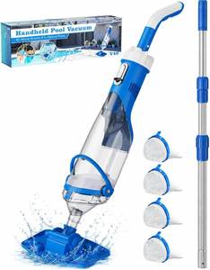 lot 8403 image: $123 Cordless Pool Vacuum with Telescopic Pole, 18.5 GPM Suction