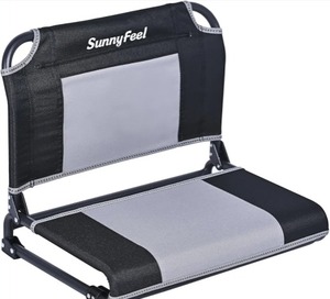 lot 8437 image: SUNNYFEEL Extra Wide Stadium Seat with Back Support for Bleachers