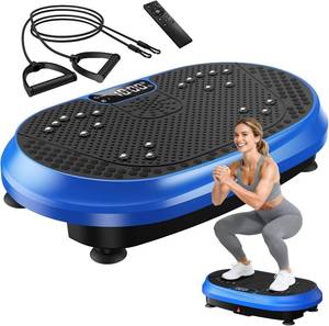 lot 8488 image: $60 Vibration Plate Exercise Machine for Lymphatic Drainage, 450 lb