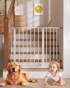 lot 8492 image: $50 InnoTruth 29.5-40.75 Baby Gate, 30 Tall, White
