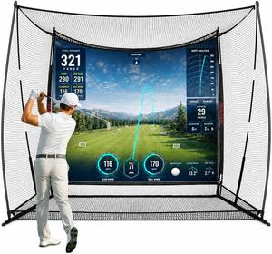 lot 8511 image: $220 ZEALFEEL Golf Net 10x710x811x8ft with Screen & Barriers