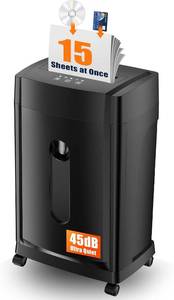 lot 8513 image: $130 KRT 18-Sheet Micro Cut Paper Shredder, Auto Feed, 8 Gal Bin, P-4