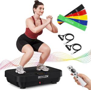 lot 8516 image: $70 SEDOZIK Vibration Plate Exercise Machine, 450 Lbs, Bluetooth