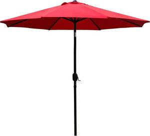 lot 8519 image: Sunnyglade 9 Patio Umbrella with 8 Ribs Red