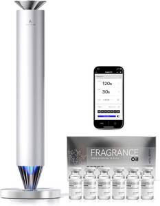 lot 8526 image: $180 Wireless Scent Diffuser - 1500 Sq Ft, Silver