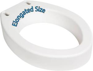lot 8565 image: Essential Medical Supply Toilet Seat Riser Elongated, 3.5 Rise