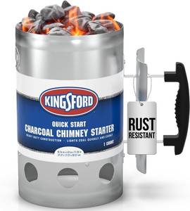 lot 8593 image: Kingsford Deluxe Charcoal Chimney Starter with Heat Shield