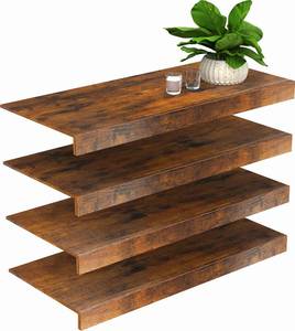 lot 8599 image: $104 MyLifeUNIT Wire Shelf Covers, 4 pcs, 35.8W x16D Wood Rack Cover