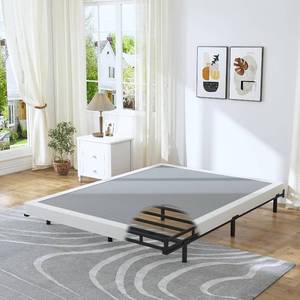 lot 8613 image: $66 HOBINCHE Full Box Spring, 4-Inch High Profile, Sturdy Metal Frame