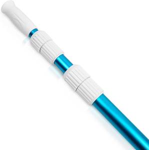 lot 8641 image: POOLWHALE Premium 15-Foot Telescopic Pool Pole, 3-Piece Adjustable