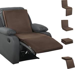 lot 8644 image: $46 HOMBYS 3-in-1 Recliner Seat Cushion with Lumbar Support & Footrest