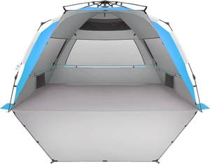lot 8652 image: $90 Oileus XX-Large Beach Tent Sun Shelter for 5-6 People Portable